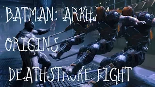 Batman: Arkham Origins - Deathstroke fight