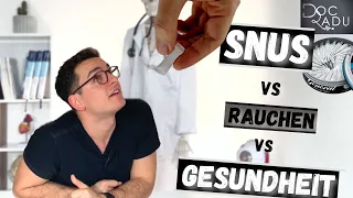 Arzt erklärt: Snus / Kautabak vs Zigaretten rauchen | Gesundheit + Wirkung