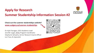 Applying for Undergraduate Research Funding Information Session #2