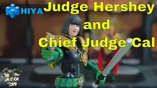 Hiya Judge Dredd (2000AD) Judge Hershey, and Chief Judge Cal 1:18 scale action figures