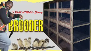 Build A Multi-Storey Brooder | Construct A Day Old Chicks House With Ease | DIY Chicken Brooder Pen