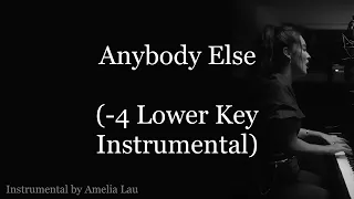 Faouzia - Anybody Else (-4 LOWER Key Piano Instrumental / Karaoke)