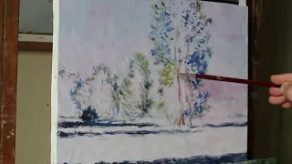 Gianfranco De Meo, paint like Claude Monet. Oil painting demonstration (2)