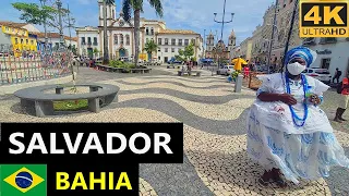 Salvador 4K walk in tourist spots. 4K tour through tourist attractions of Salvador, Bahia - Brazil.