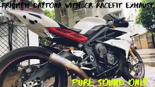 TRIUMPH DAYTONA 675R with Racefit exhaust | ONLY SOUND | MERCEDES GLC43 AMG SPOTTED