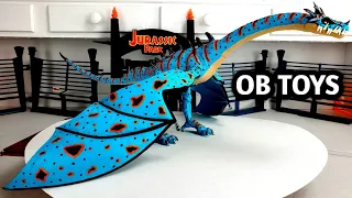 CUSTOM MATTEL DRAGON ELASMOSAURUS HYBRID DINOSAUR | GLOW IN THE DARK REPAINT NECA GARGOYLES THAILOG