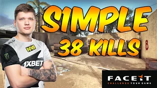 s1mple 38 Kills POV on Dust2 Highlights! FACEIT LVL10 CS:GO