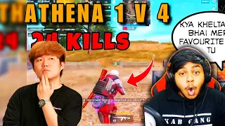 GOD of GAME Athena Gaming BEST MOMENTS in PUBG Mobile