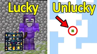 LUCKIEST vs UNLUCKIEST Minecraft Moments #5