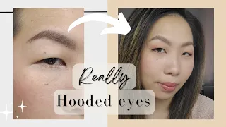 Eyeliner for REALLY Hooded Monolid Eyes | In-Depth tutorial Follow Along