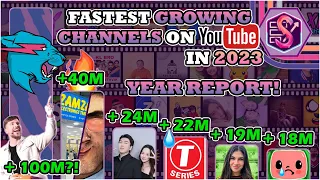 The Most Subscribers Gained on YouTube in 2023!