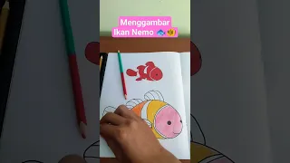 Drawing and Coloring Finding Nemo 🐟🐠 #drawing #coloring #coloringforchildrens