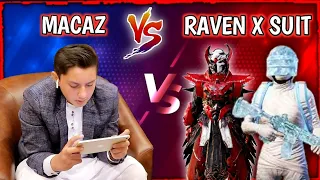 RAVEN X SUIT PLAYER CHALLENGED ME 1 VS 2 🔥 IPAD PRO 6 FINGERS CLAW HANDCAM