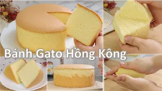 Cotton Sponge Cake super soft and fluffy | Round mold Chiffon Cake [ENGSUB]