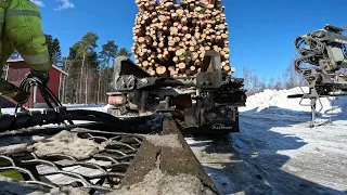 Päivän tienestit meni tappion puolelle!! #puuauto #timbertruck #timmerbil