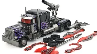 Transformers Black Mamba  LS-03P KO Black Optimus Prime Nemesis Prime Vehicle Car Robot Toys