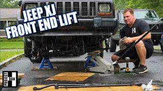 LIFTING A JEEP CHEROKEE XJ - WRECKED J LIFT PART 1 - FRONT END