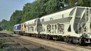 Voith Maxima 264 009 NRS mit GATX Baustoffzug Anfahrt in Großenkneten nach Ahlhorn im Juni 2016