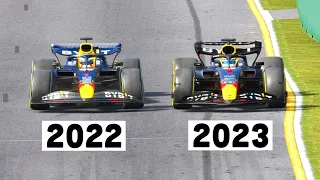 Red Bull F1 2023 RB19 vs Red Bull F1 2022 RB18 - Melbourne GP