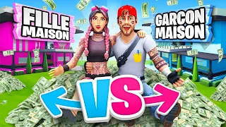 FILLE vs GARCON Millionaire CHALLENGE sur FORTNITE