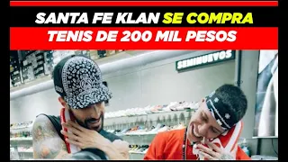 Santa Fe Klan  se compra tenis de 200 mil pesos: "Toca disfrutar el esfuerzo"