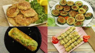 4 Simple, quick and tasty recipes that you can prepare with zucchini!