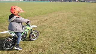XTM Pro Rider 500w 36v Electric Dirt Bike - Conor Tries Speed 3