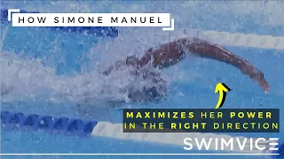 How Simone Manuel Maximizes Her Power in the Right Direction! | 50M FREE