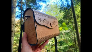 How to make Wooden Clutch,Purse,Handbag,Bag from my Etsy store on Laser cutter DIY Living Hinge