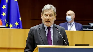 EU budget Commissioner Johannes Hahn was urged by MEPs to act for Rule of Law conditionality
