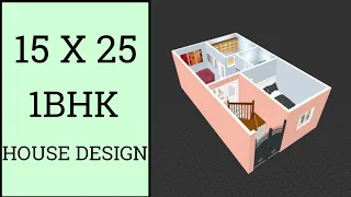 15 X 25 मैं बहुत ही शानदार घर का नक्शा ll 375 Sqft Small House Plan ll 15 X 25 ghar ka naksha