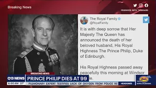 Prince Philip, husband of Queen Elizabeth II, dies at 99, Buckingham Palace confirms