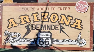 Historic Route 66 Arizona. We survived the SIDEWINDER! | 8 miles & 191 curves plus, donkeys! 10/22