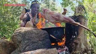 Why Hadza Hunters Like To Eat Meat Under A Big Tree After A Long Successful Journey?