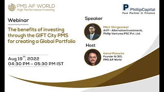 The benefits of investing through the GIFT City PMS for creating a Global Portfolio | PMS AIF WORLD