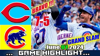 Chicago Cubs vs. Cincinnati Reds  (06/01/24) Game Highlights | MLB Season 2024