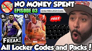 I Used All Active and New Locker Codes for Free Cards and Packs! NBA 2K24 No Money Spent #3