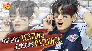 the boyz testing juyeon's patience for almost 10 minutes