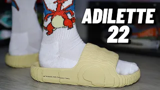 WORTH A LOOK!? Adidas Adilette 22 Slide On Feet Review