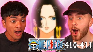 BOA HANCOCK IS THE MOST BEAUTIFUL WOMAN!! - One Piece Episode 410 & 411 REACTION + REVIEW!