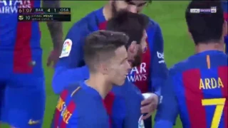 Messi 2nd goal vs osasuna (Home 2017)