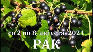 РАК Со 2 ПО 8 АВГУСТА 2021.ТАРО ПРОГНОЗ. РАБОТА ДЕНЬГИ ЛЮБОВЬ ЗДОРОВЬЕ. РАСКЛАД НА НЕДЕЛЮ.