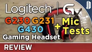 Logitech G230 (G231) / G430 Headset Unboxing + Review w/ Mic Comparison Tests