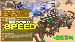 Speed Record Achieved… Every Speed BOOST With Pathfinder +263% Speed Insanity | War Robots