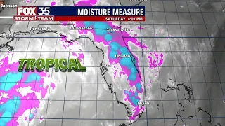 FORECAST: Tropical moisture brings rain to Central Florida, Cold front on the way