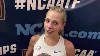 Parker Valby talks after winning 2023 NCAA 5000 title