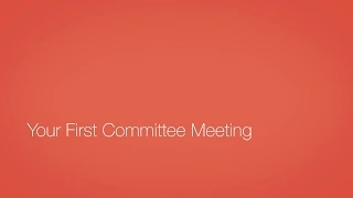 Your First Committee Meeting 4/4