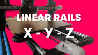 Complete linear rails conversion of CR-10 3d printer