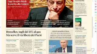 I giornali in edicola - la rassegna stampa 21/07/2022