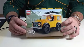 LEGO 40650 land rover classic defender build